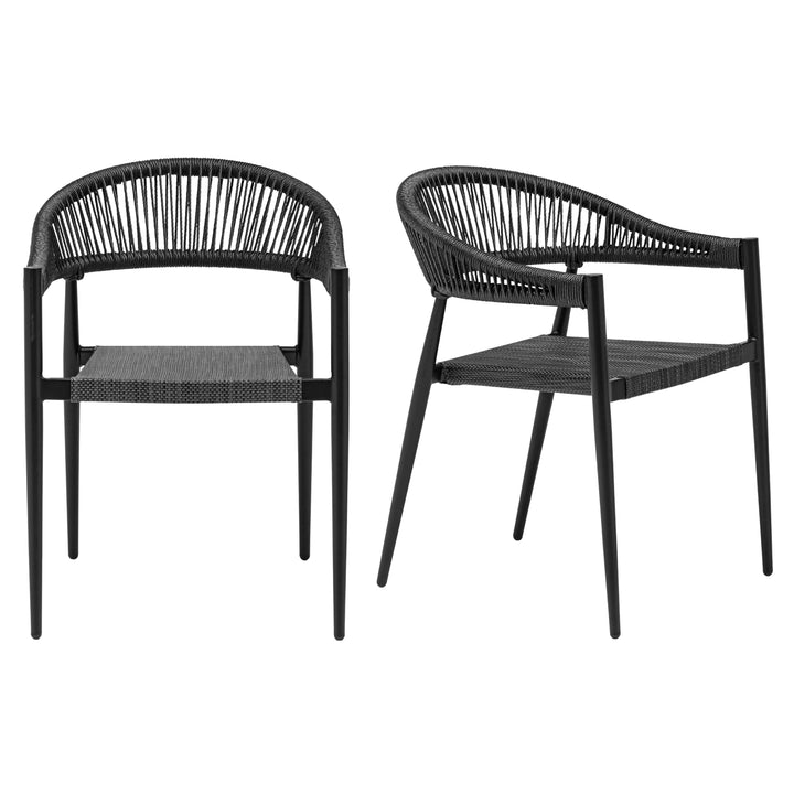 Iselin Stackable Outdoor Armchair - Set of 2