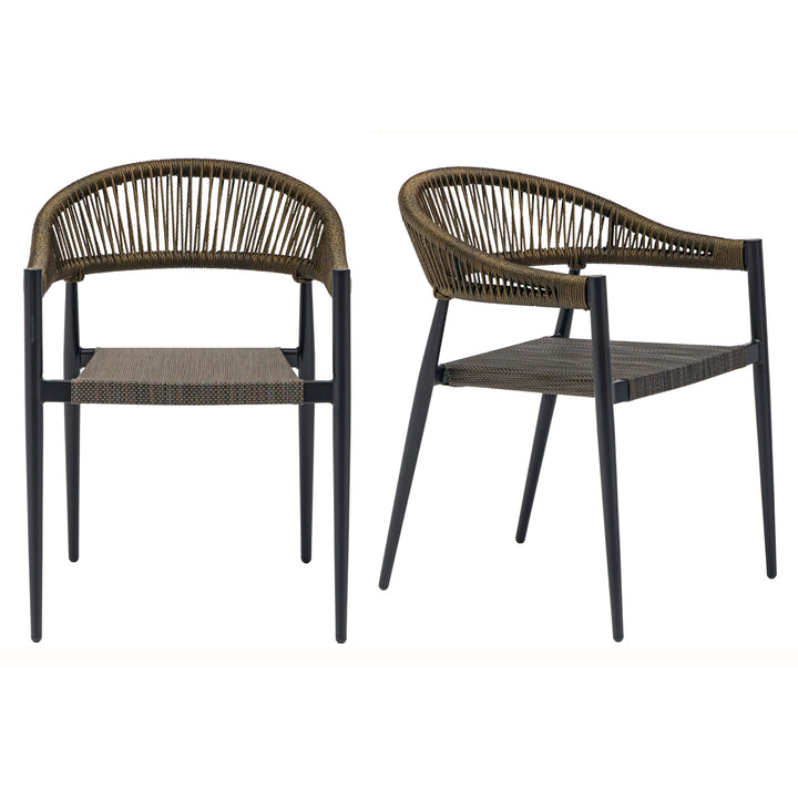 Iselin Stackable Outdoor Armchair - Set of 2