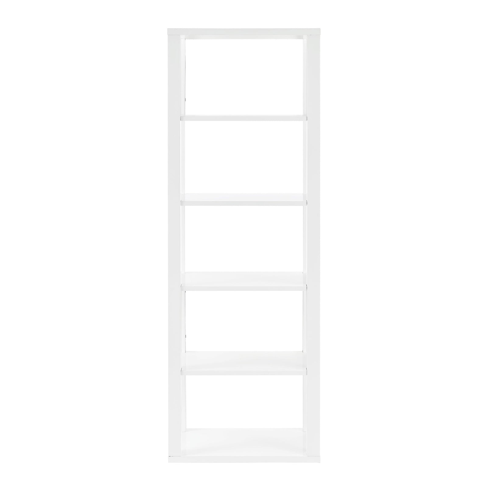 Euro Style Tresero Shelving Unit in High Gloss White BOOKCASES + SHELVES