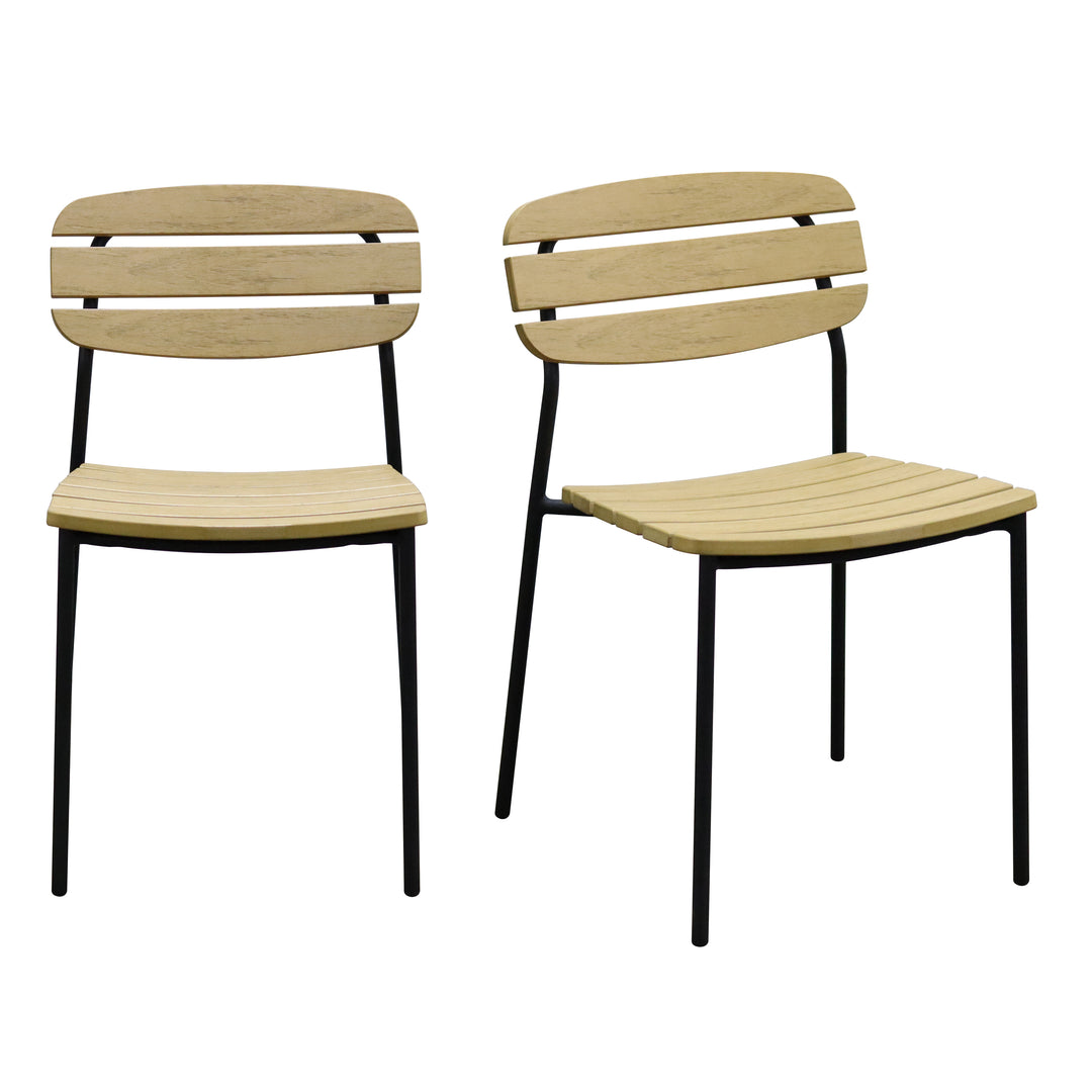 Kalmar Stackable Outdoor Side Chair - Set of 2
