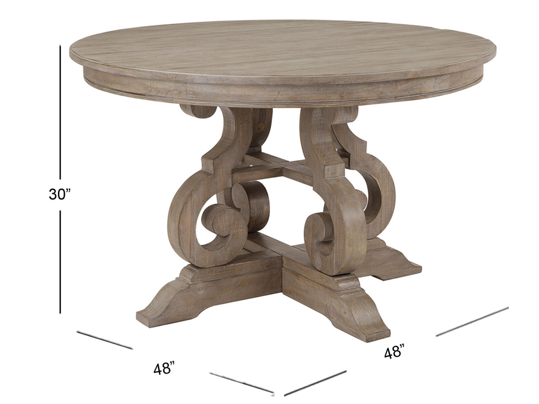 Tinley Park Dove Tail Grey 48" Round Dining Table - D4646-22
