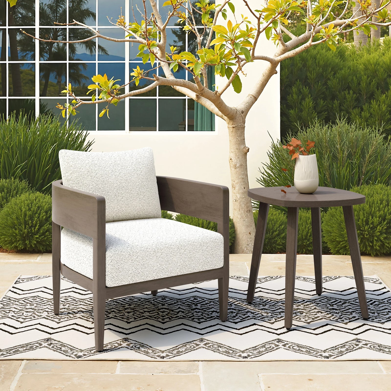 Zuo Foret Armchair Beige OUTDOOR CHAISE LOUNGES
