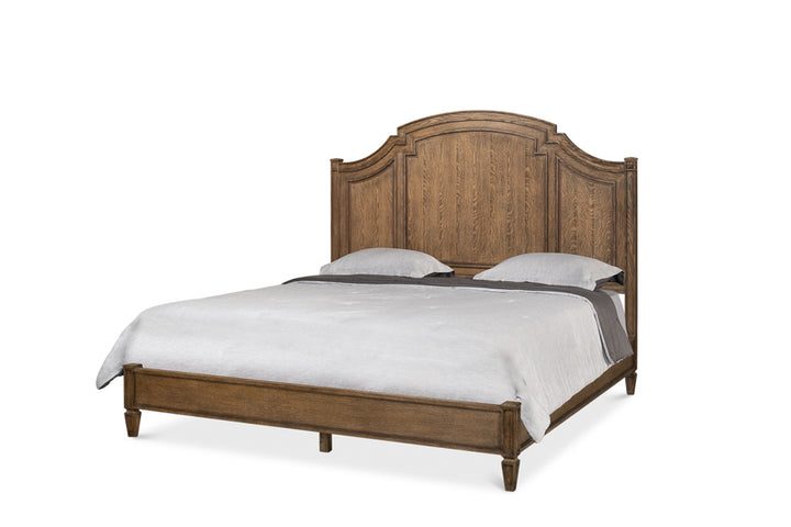 American Home Furniture | Sarreid - Argo Equestrian Bed - King - Husk