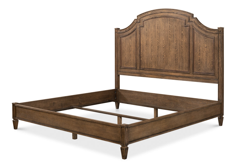 American Home Furniture | Sarreid - Argo Equestrian Bed - King - Husk