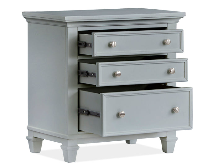Charleston Harbor Gray Grey Drawer Nightstand - B5611-01GY