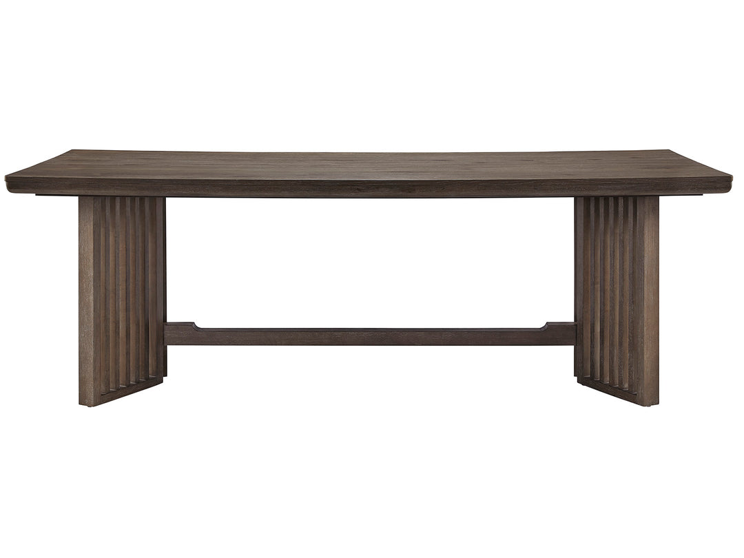 Kavanaugh Weathered Kona Brown Trestle Dining Table - D5612-21