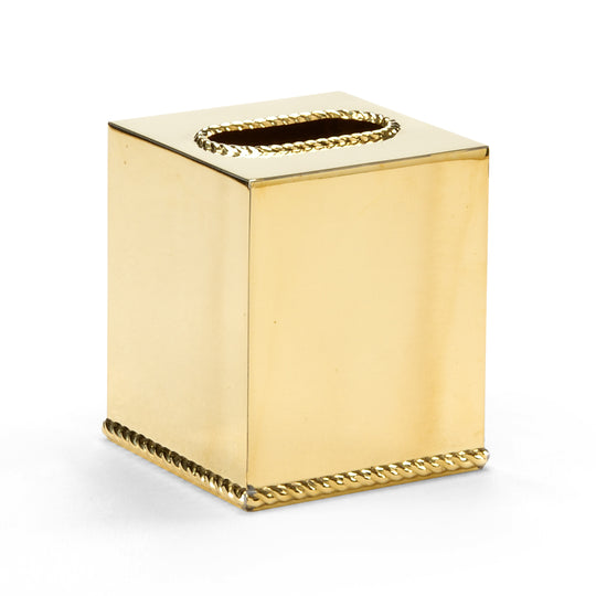 Brass Tissue Box Cover - 91610