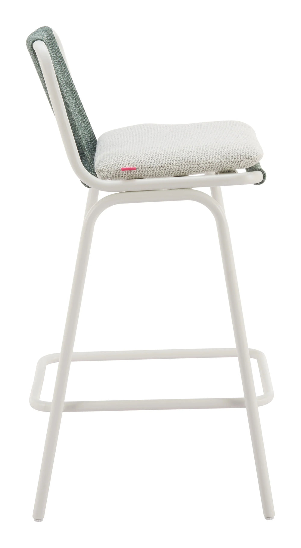 Luft Barstool (Set of 2) White & Green - AmericanHomeFurniture