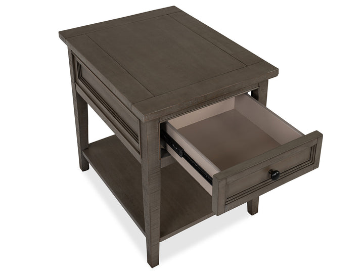 Paxton Place Dovetail Grey Rectangular End Table - T4805-03