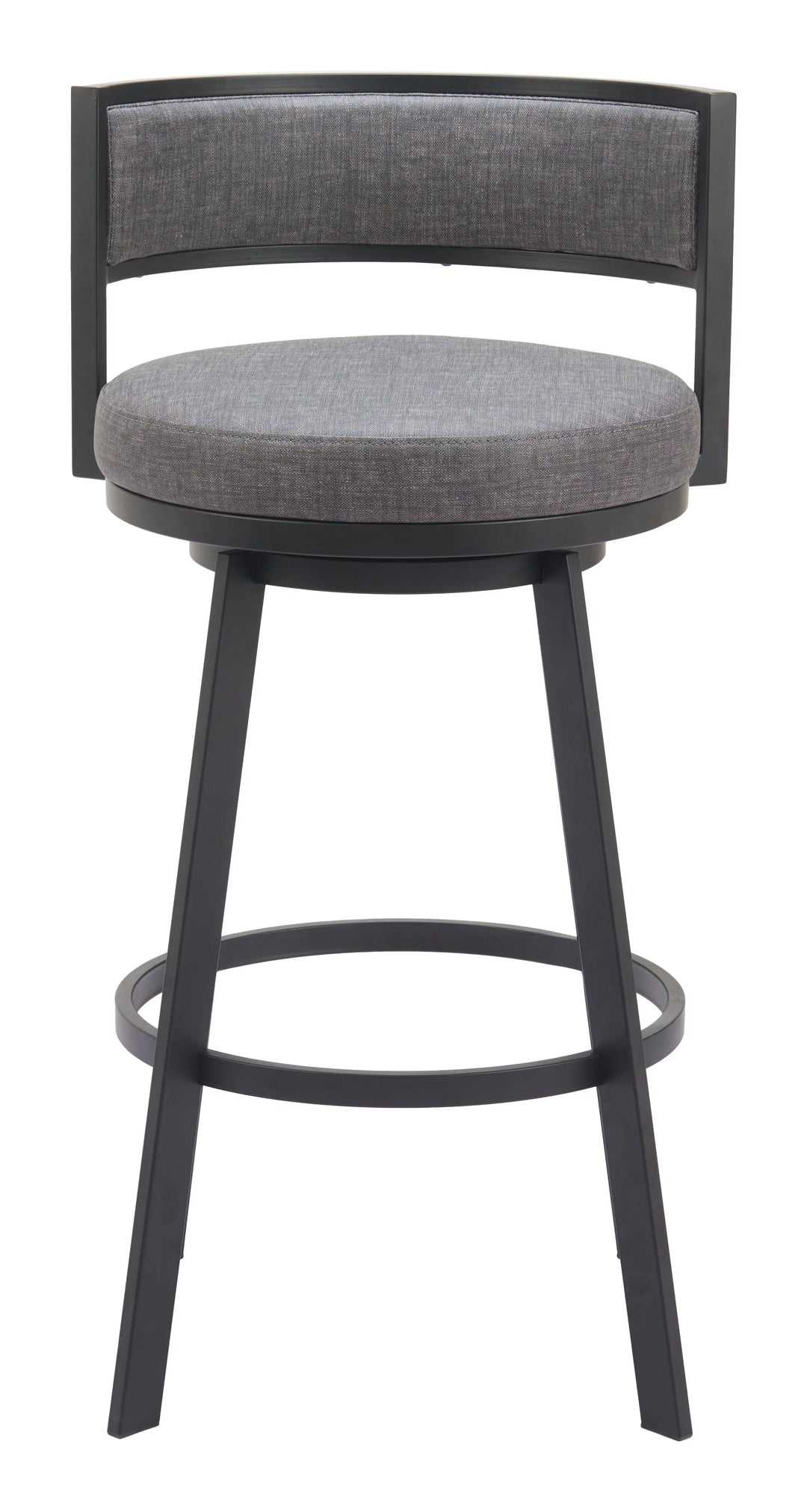Gimsby Swivel Barstool Gray - AmericanHomeFurniture