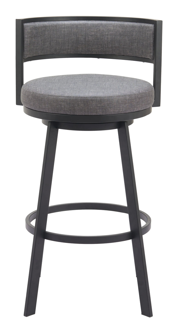 Gimsby Swivel Barstool Gray - AmericanHomeFurniture