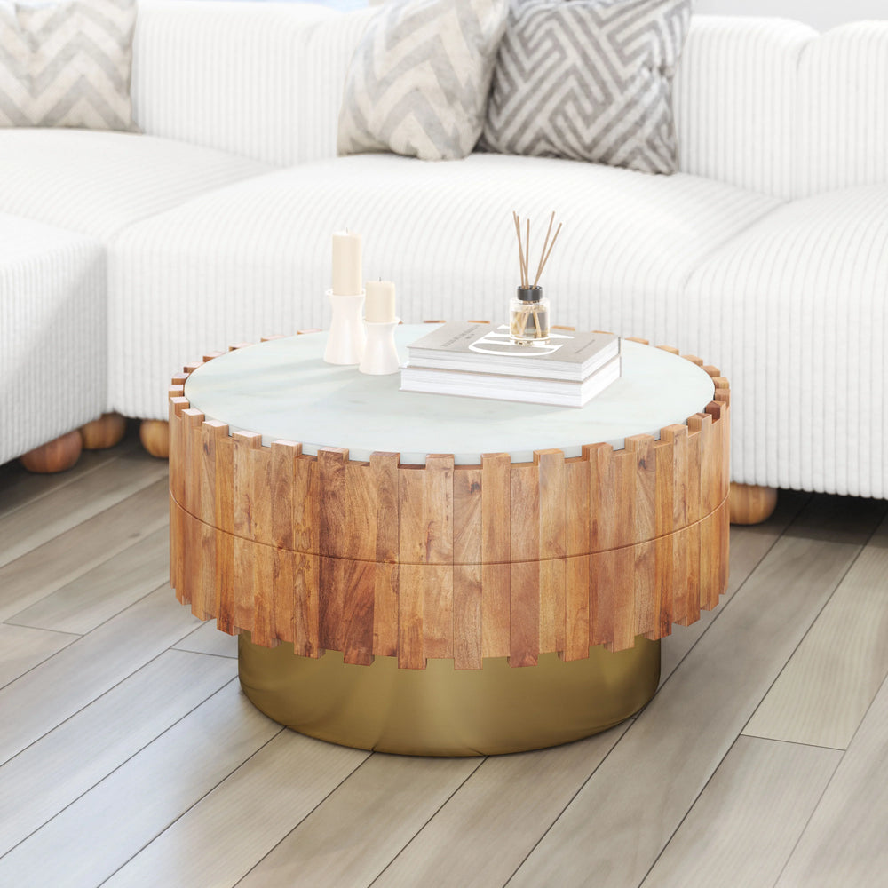 Bombay Coffee Table Natural - AmericanHomeFurniture