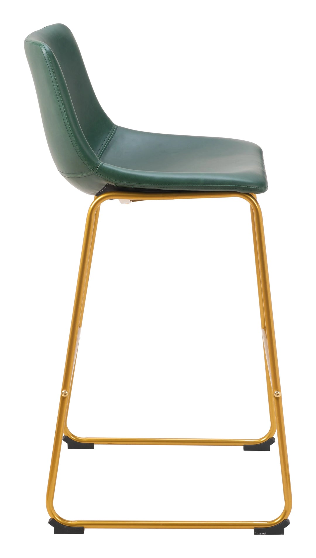 Augusta Barstool (Set of 2) Green & Gold - AmericanHomeFurniture