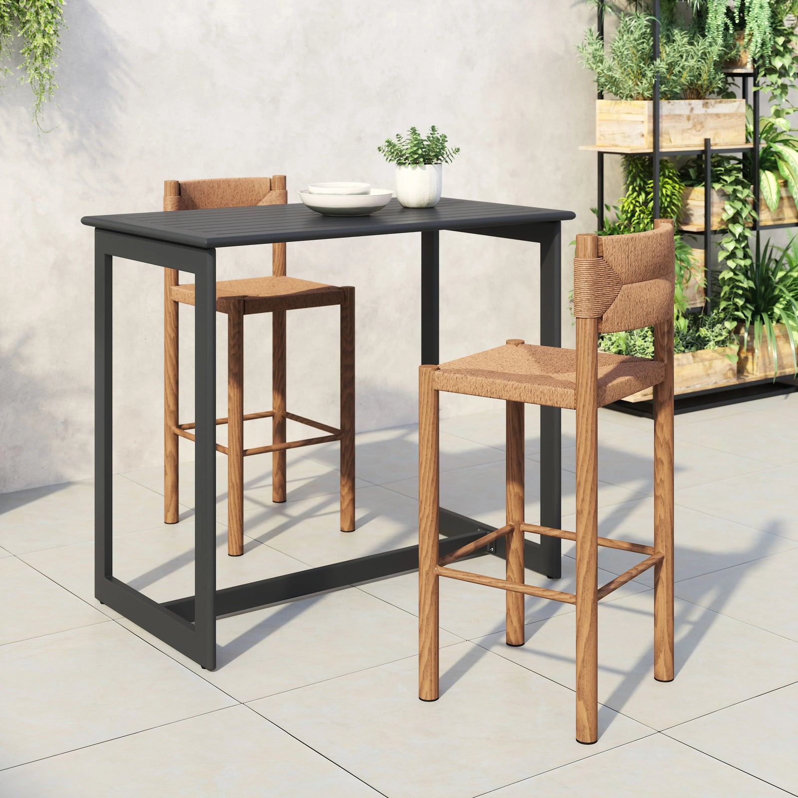 Zuo Iska Barstool (Set of 2) Natural BAR STOOLS + COUNTER STOOLS