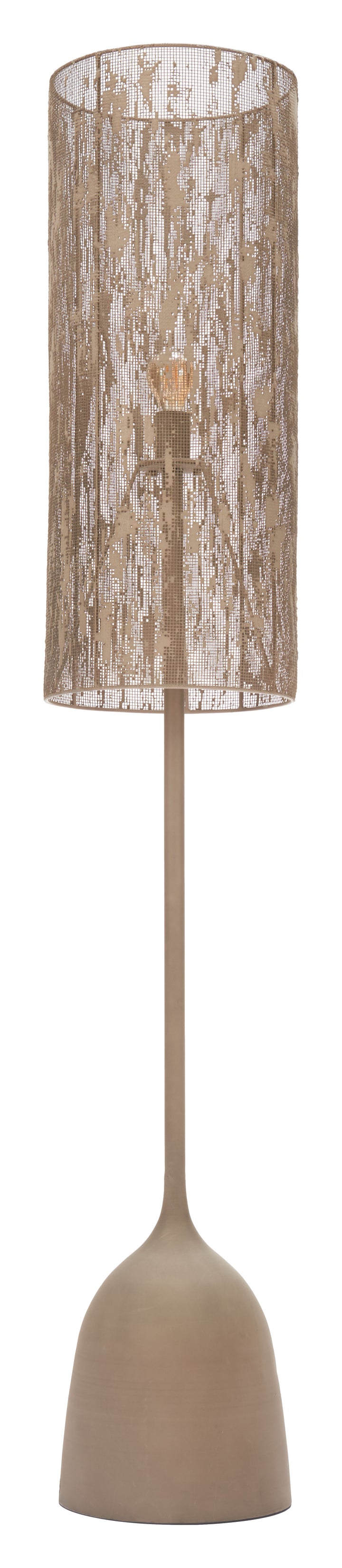 Buff Floor Lamp Taupe