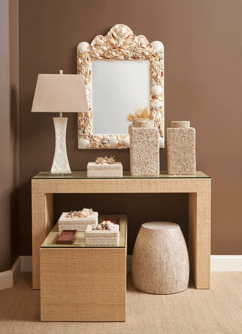 Chelsea House White Shell Boxes (S2) DECORATIVE BASKETS + BOXES