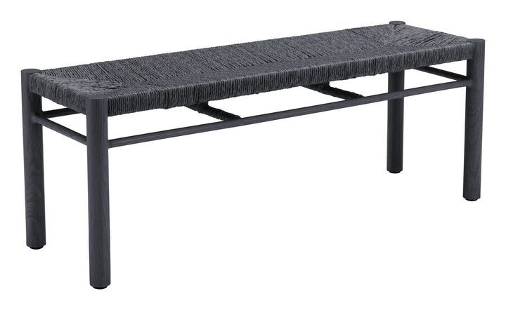 Iska Bench Black - AmericanHomeFurniture