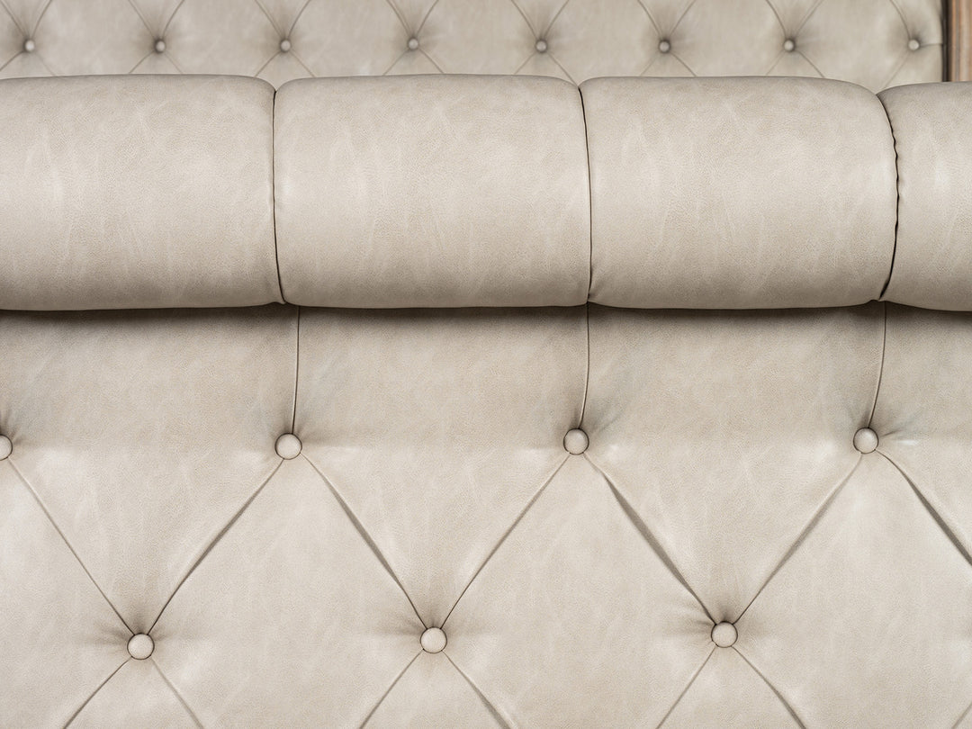 Marisol Fawn Queen Upholstered Sleigh Bed - B5132-52