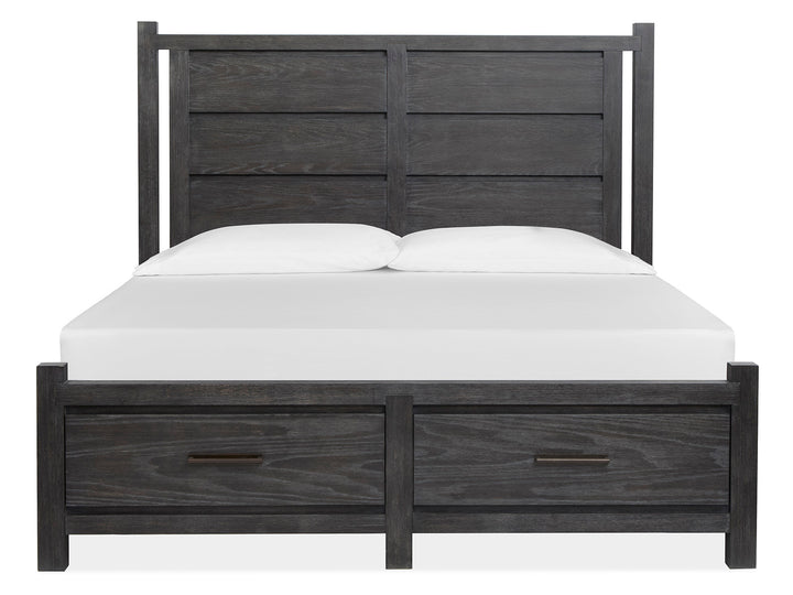 Plum Creek Ravenwood Black California King Panel Storage Bed - B5990-74A
