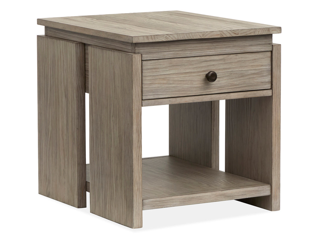 Conrad Stone Harbor Grey Rectangular End Table - T5865-03