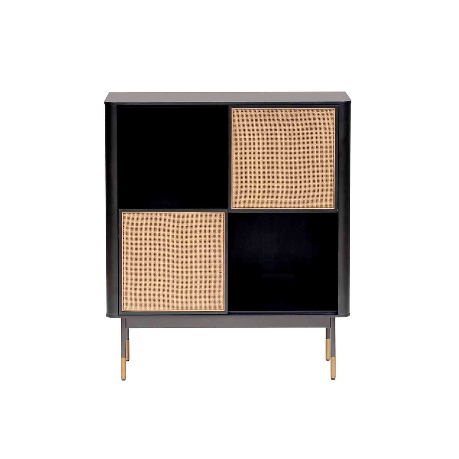 Euro Style Miriam 33" Cabinet with Natural Wicker CABINETS
