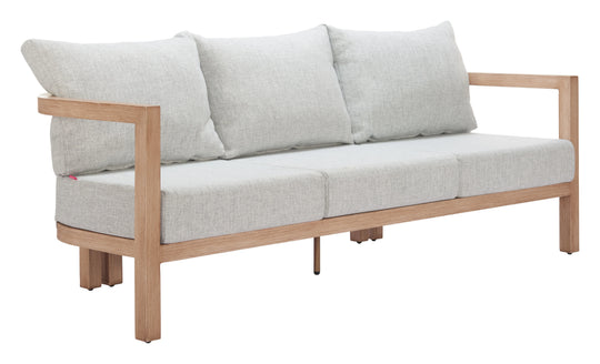 Zuo Leto Sofa Gray OUTDOOR SOFAS + SECTIONALS