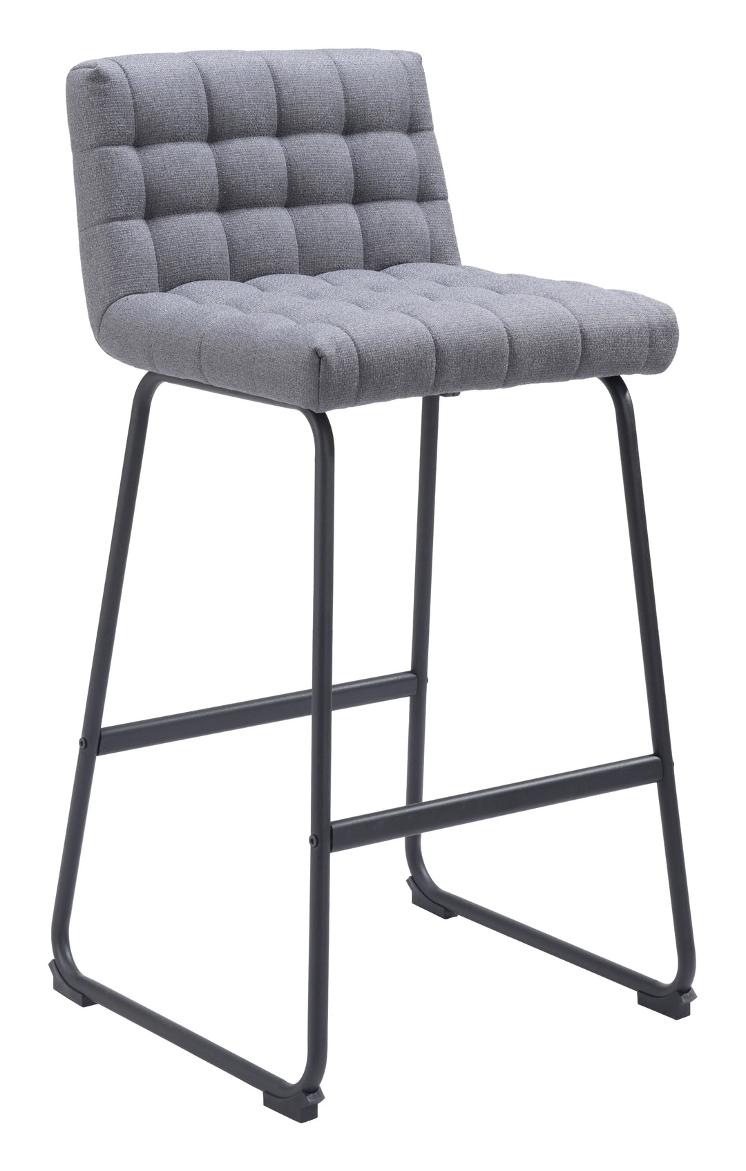 Pago Barstool (Set of 2) Gray - AmericanHomeFurniture