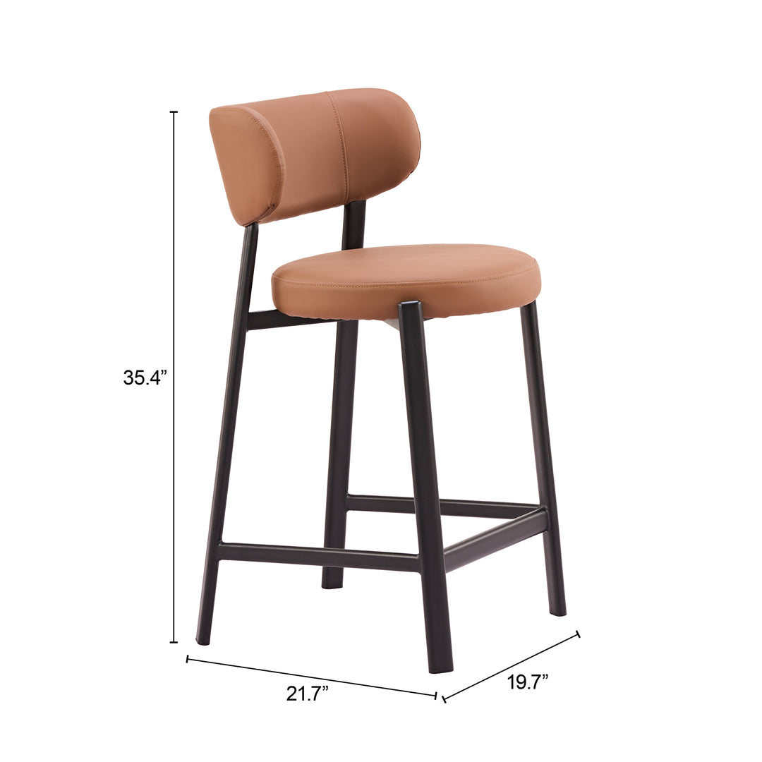 Prairie Counter Stool (Set of 2) Brown - 111210