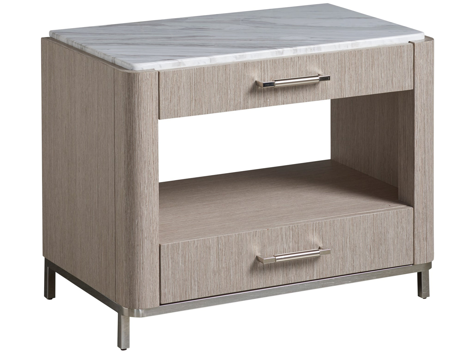 American Home Furniture Universal Furniture Soren Bedside Table Pumice