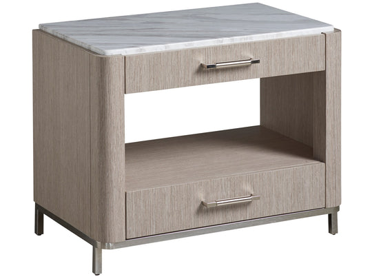 American Home Furniture Universal Furniture Soren Bedside Table Pumice