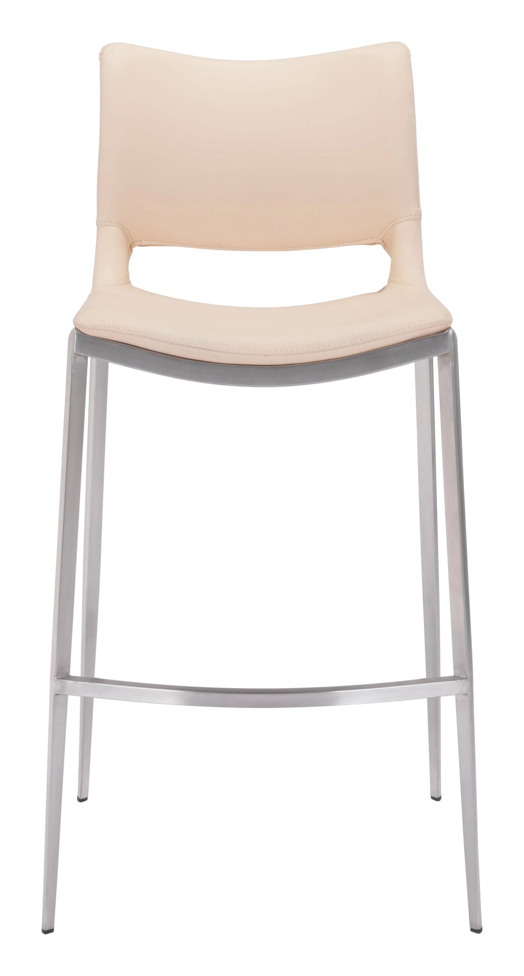 Ace Barstool (Set of 2) Light Pink & Silver - AmericanHomeFurniture