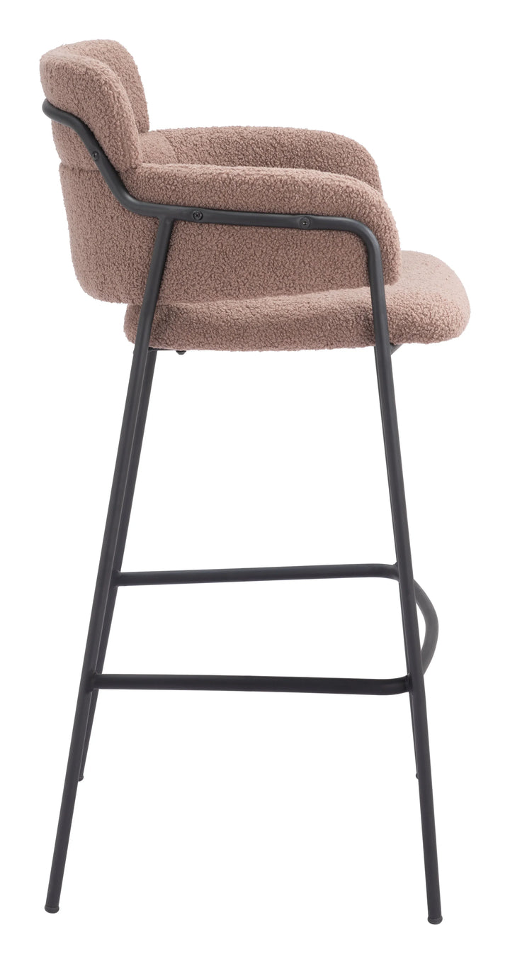 Marcel Barstool (Set of 2) Brown - AmericanHomeFurniture