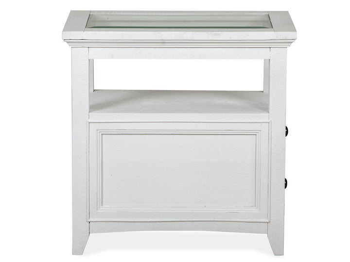 Heron Cove Chalk White Chairside End Table - T4400-10