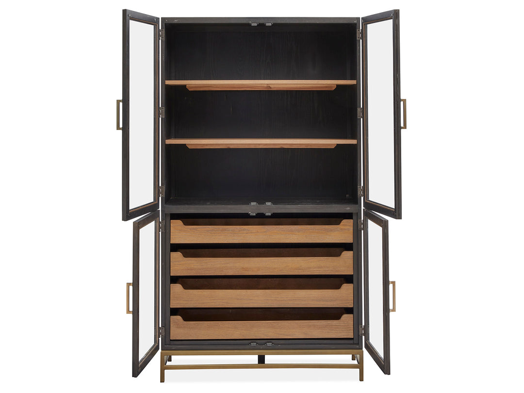 Lindon Coffee Bean Two Tone Cabinet - D5570-01B