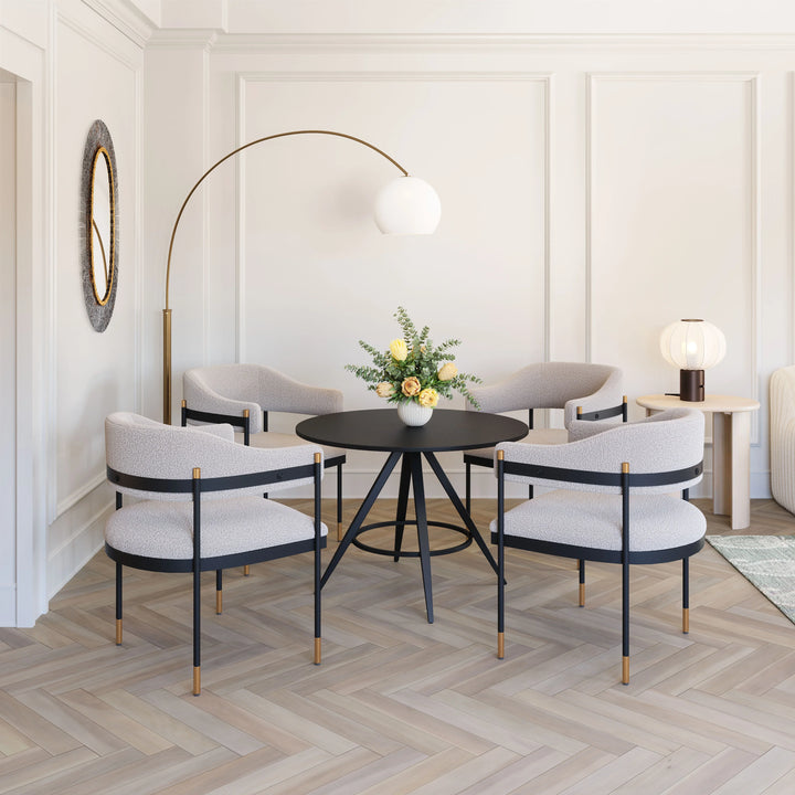 Dinos Dining Table Black - AmericanHomeFurniture