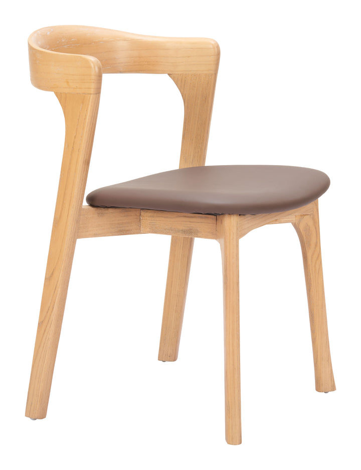 Pioro Dining Chair (Set of 2) Brown & Natural
