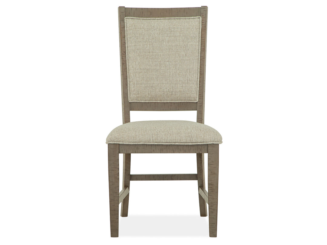 Paxton Place Dovetail Grey Step Upholstered Side Chair - Set of 2 - D4805-65