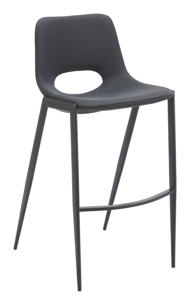 Desi Armless Barstool (Set of 2) Black - 110827