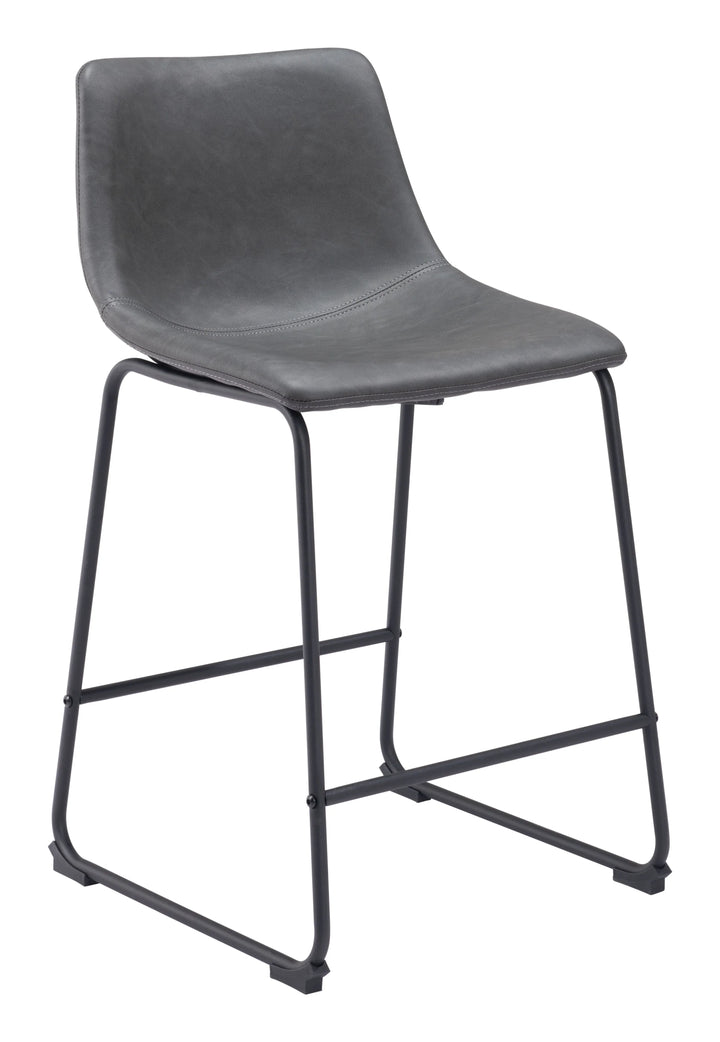 Smart Counter Stool (Set of 2) Charcoal - AmericanHomeFurniture