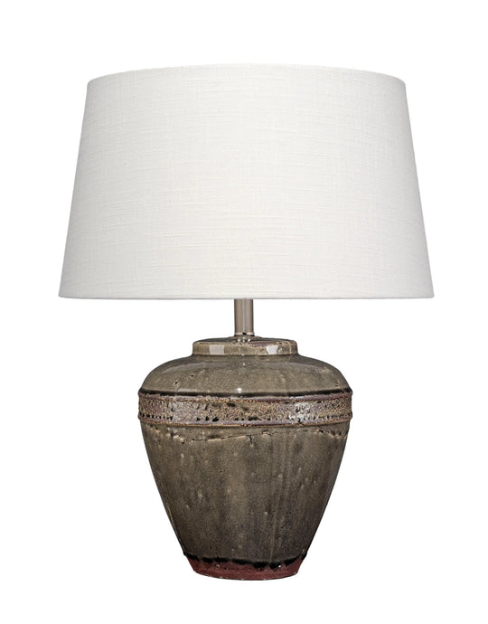 Jamie Young Avondale Ceramic Table Lamp with Linen Shade TABLE LAMPS