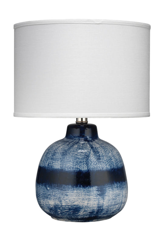 Jamie Young Batik Ceramic Table Lamp with Linen Shade - Small TABLE LAMPS