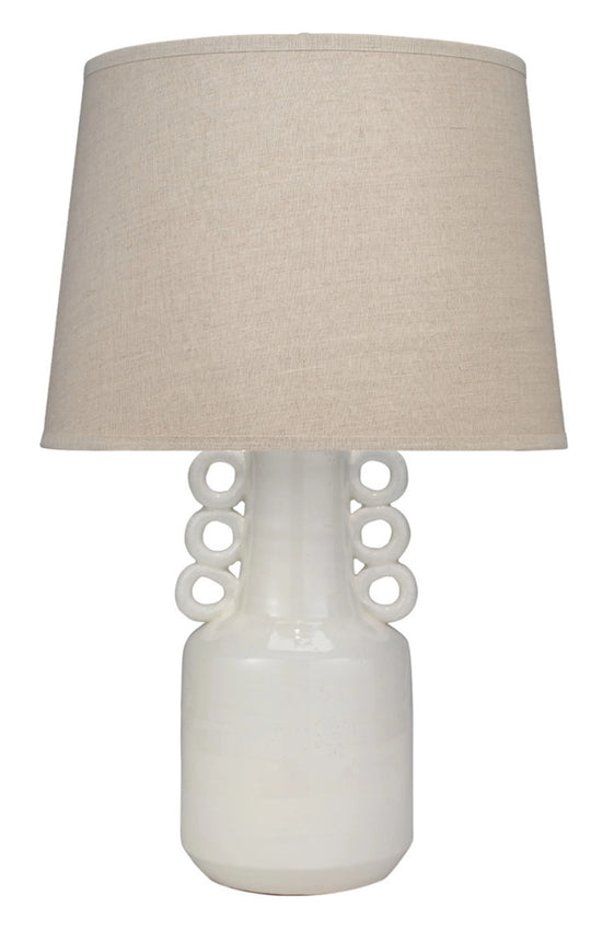 Jamie Young Circus Ceramic Table Lamp with Linen Shade TABLE LAMPS