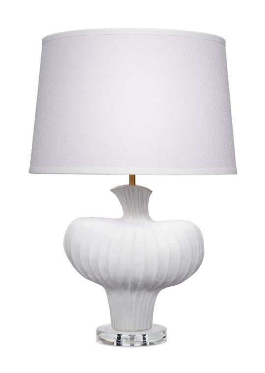 Jamie Young Colette Ceramic Table Lamp with Polyester Shade TABLE LAMPS