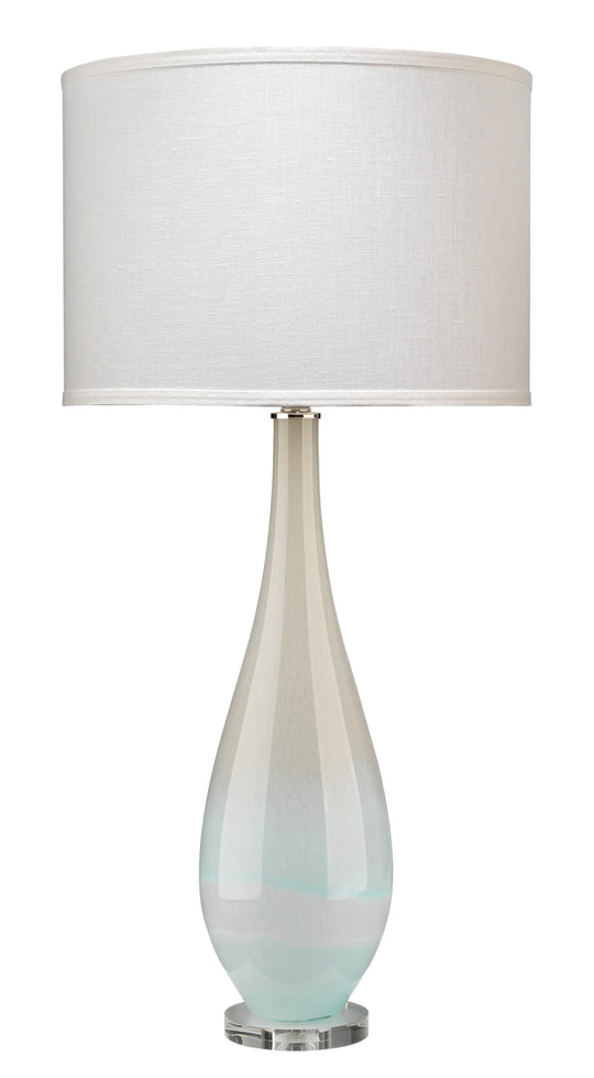 Jamie Young Dewdrop Glass Table Lamp with Linen Shade TABLE LAMPS
