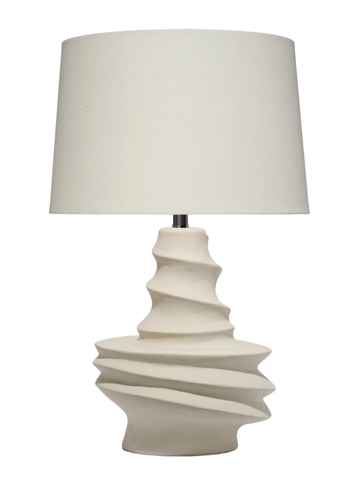 Dune Ceramic Table Lamp with Linen Shade