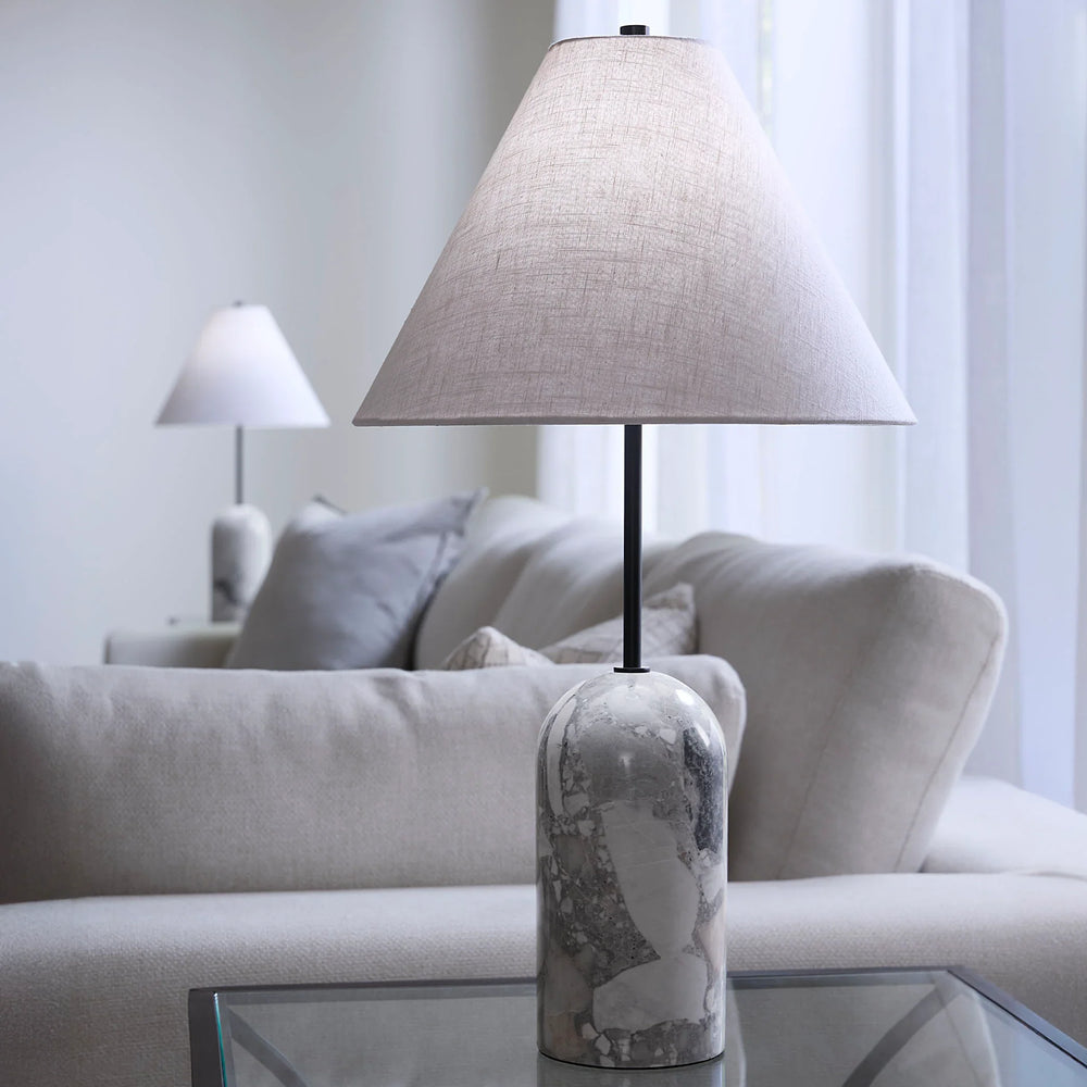Holt Table Lamp with Linen Shade - AmericanHomeFurniture