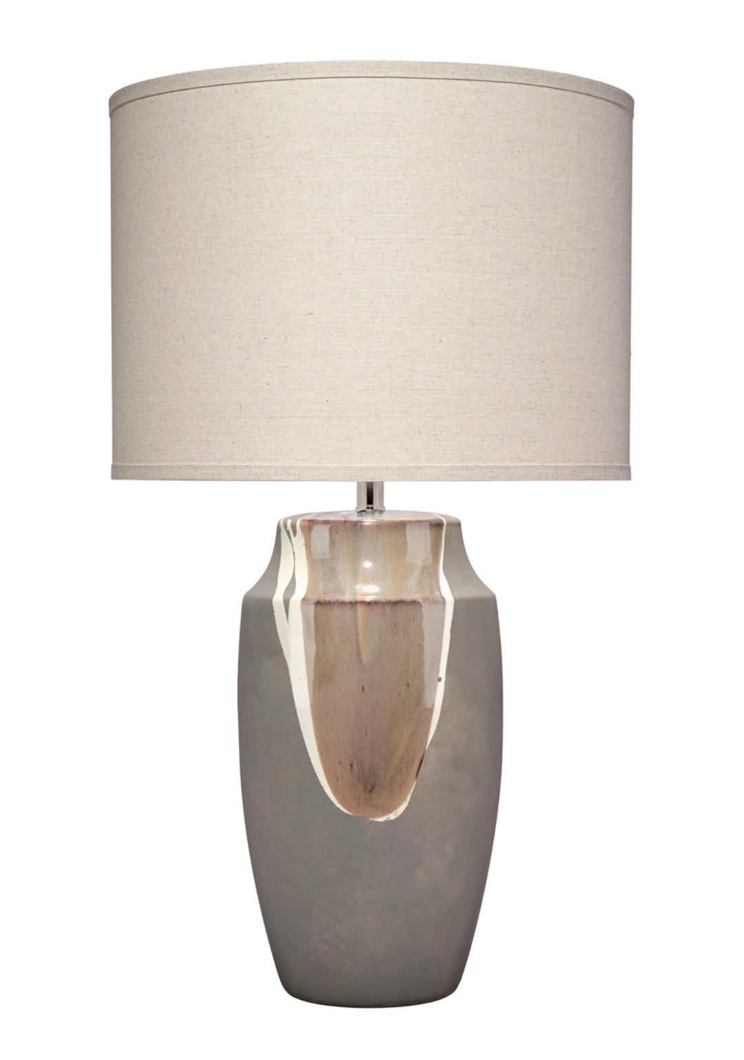 Landslide Ceramic Table Lamp with Linen Shade - AmericanHomeFurniture
