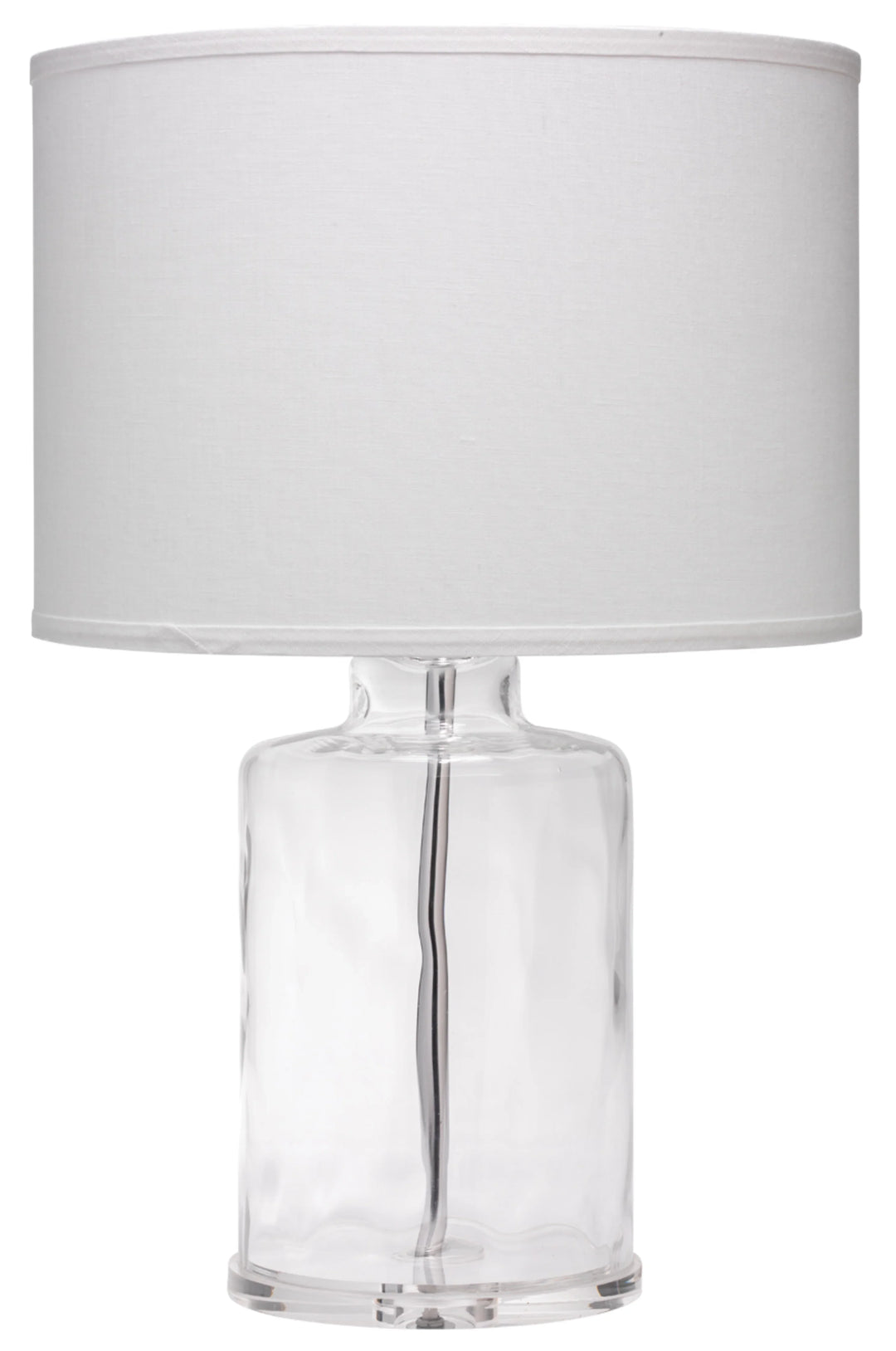 Napa Glass Table Lamp with Linen Shade - AmericanHomeFurniture