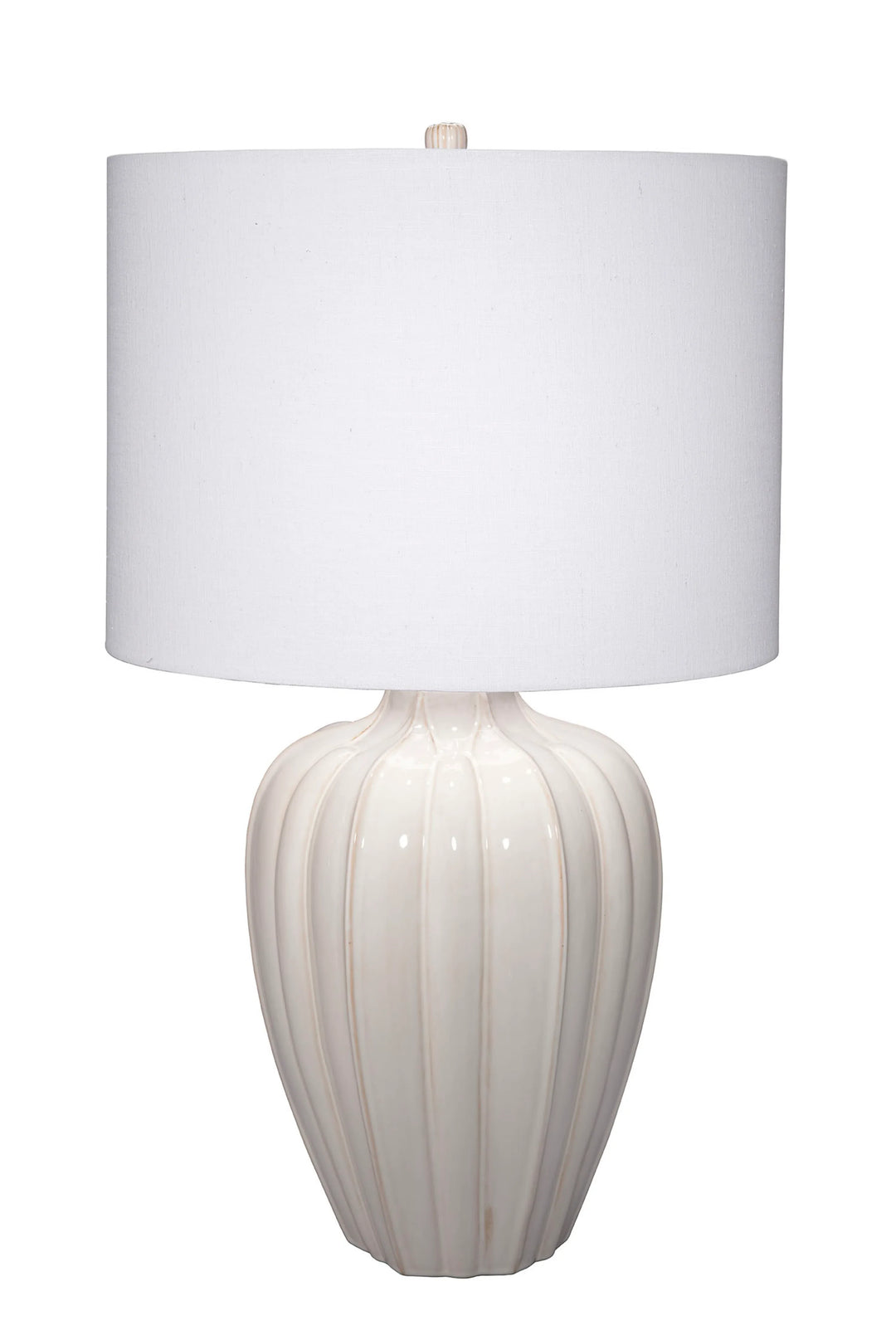 Seraphina Ceramic Table Lamp with Linen Shade - AmericanHomeFurniture