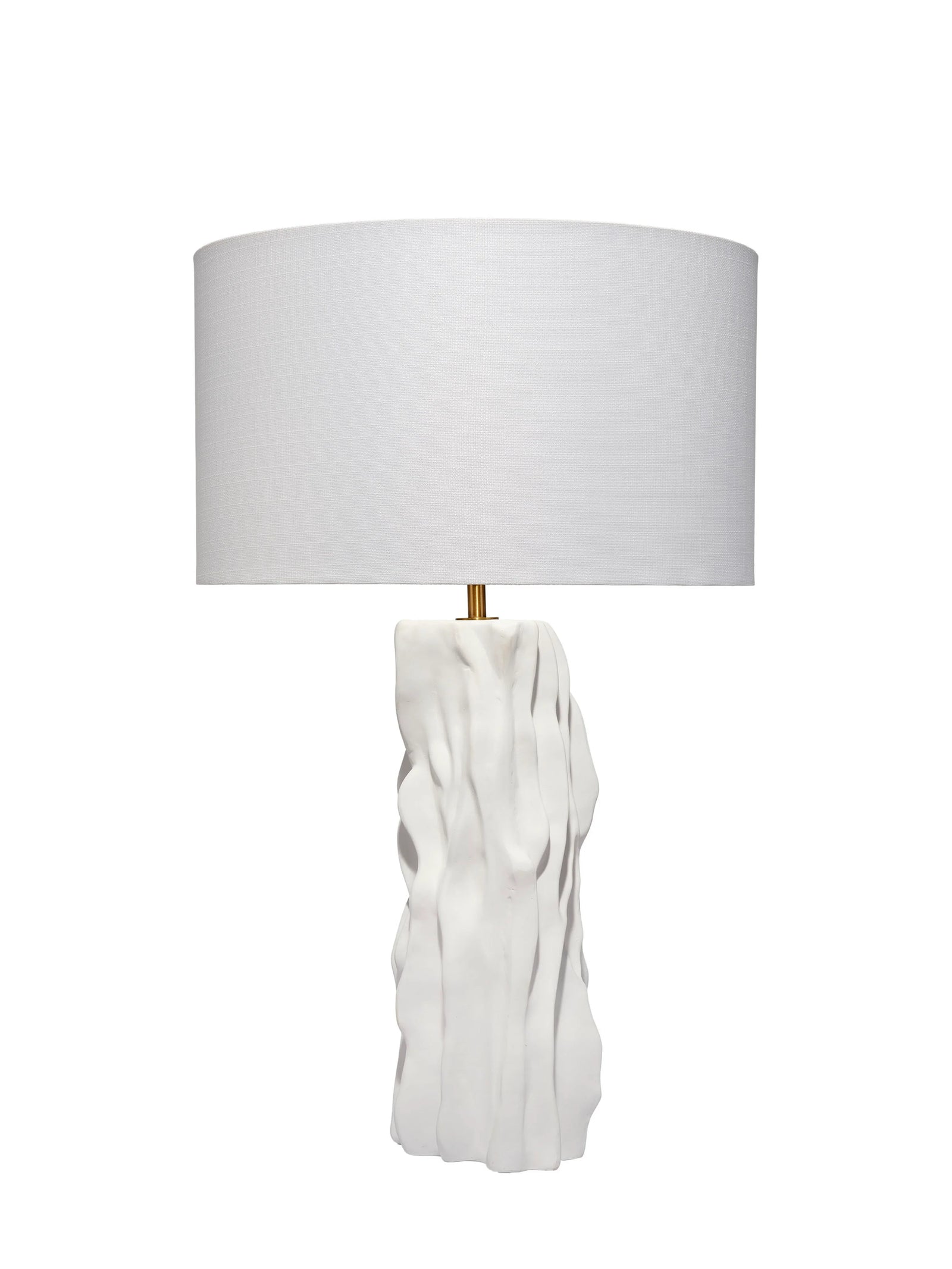 Jamie Young Sweetwood Ceramid Table Lamp with Linen Shade TABLE LAMPS